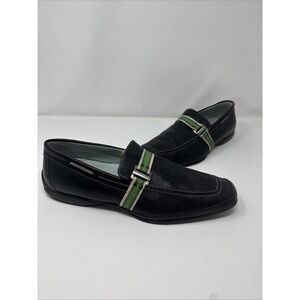 Bacco Bucci Men Palm Beach‎ Leather Black Green Casual Preppy Loafers Driving 11